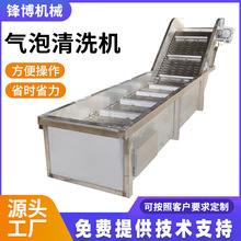 果蔬气泡清洗机预制菜清洗设备西蓝花生菜喷淋果蔬气泡清洗机