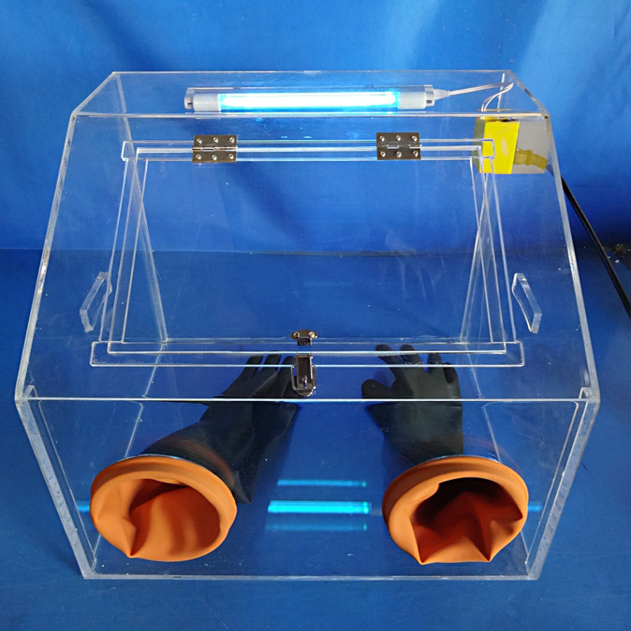 Transparent operation box Acrylic Glovebox Nitrogen Operation box customized machining Zhenhua Experimental equipment