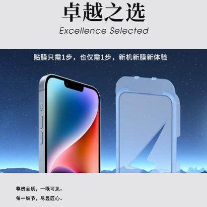 Suitable for Apple 14Promax Lightning Dust-Free Warehouse iPhone Full Range of Electroplated Tempered Film Ipone16