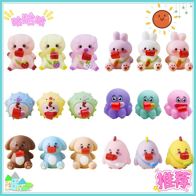 New products roll tongue screaming animal pinch music decompression voice octopus pig puppy barking toy cross-border explosions