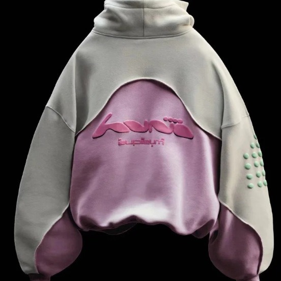 Men's Clothing Retro College Style Letter Foam Printing Stitching Contrast Color_voghion.com