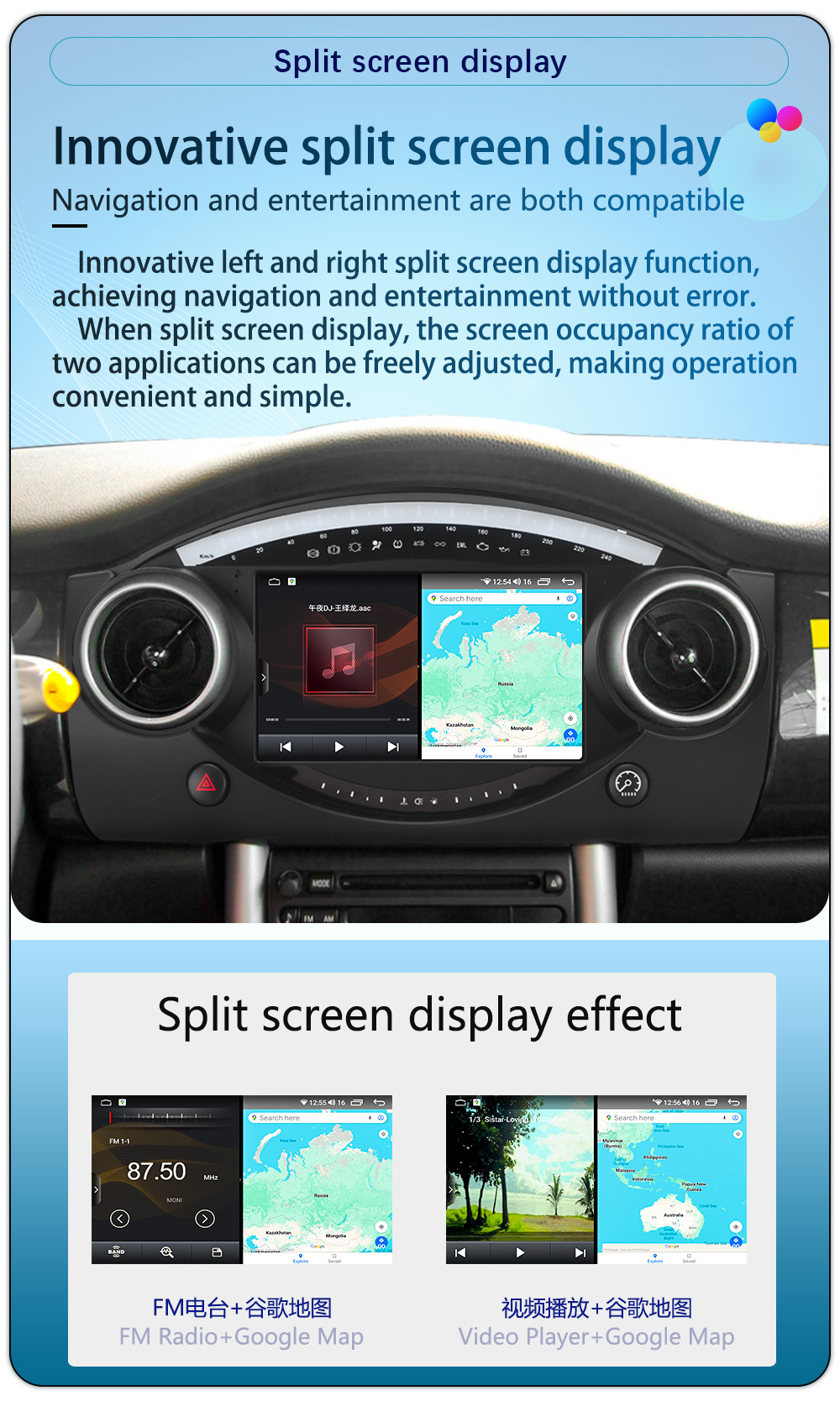 Suitable for 04-06 Bmw Mini Android Wireless Carplay Car Navigation 360 Panoramic All-In-One Machine