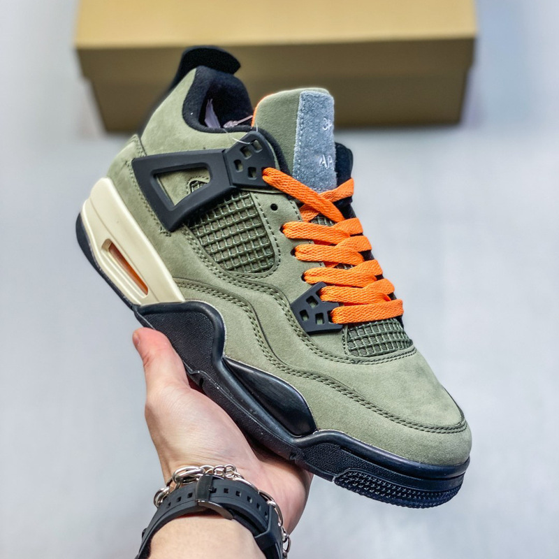 Wholesale Jordan 4 Basketball Shoes Olive Green Suede Mid-Top Retro Skate Shoes Men's and Women's Casual Sports Shoes Trendy Shoes Wholesale Jordan 4 Basketball Shoes Olive Green Suede Mid-Top Retro Skate Shoes Men's and Women's Casual Sports Shoes Trendy Shoes