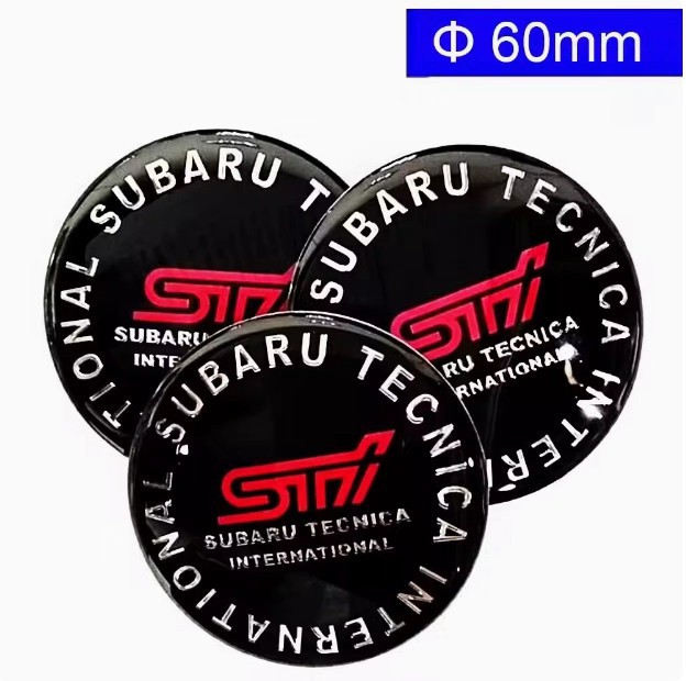 Wheel Hub Cap for STI Wheel Replacement Black/Red/Blue 60MM