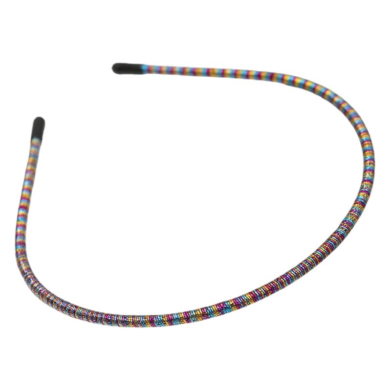 Súper todo partido Corea del Sur diadema de color caramelo superficie brillante diadema ultrafina dentada horquilla antideslizante accesorios simples para el cabello de los niños para las mujeres