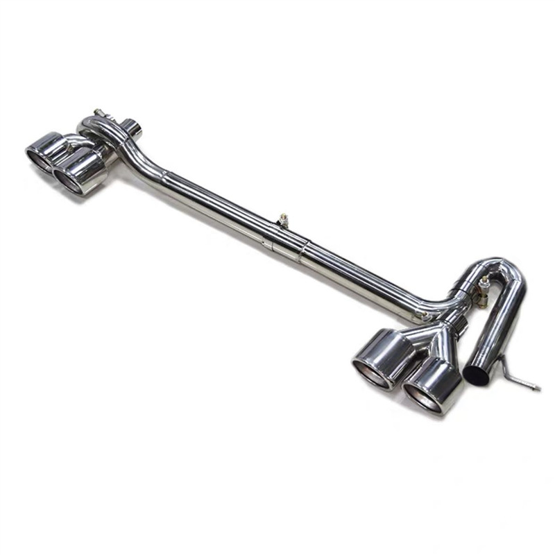 Audi A3A4 modificado cuatro labios traseros de doble salida tubo de escape silencioso sin soldadura garganta de escape de doble salida especial