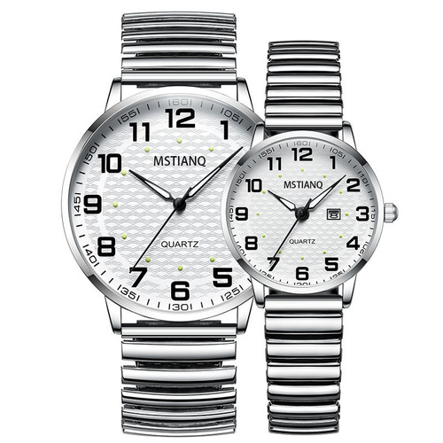 Elderly watches for men, middle-aged and elderly women, mechanical large digital watches for couples, parents, waterproof quartz