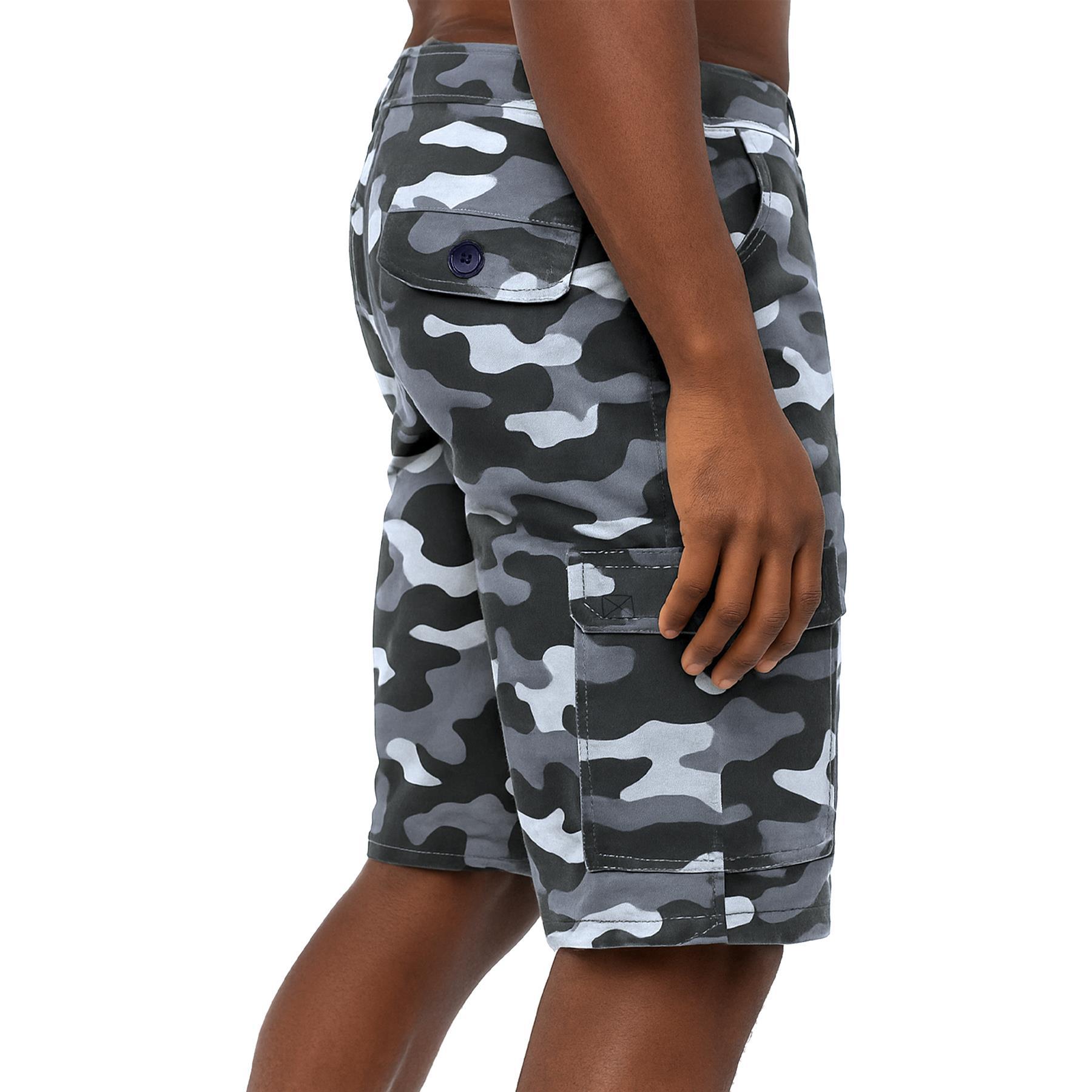 Herren Camouflage Cargoshorts Weit Geschnitten Mit Taschen_voghion.com