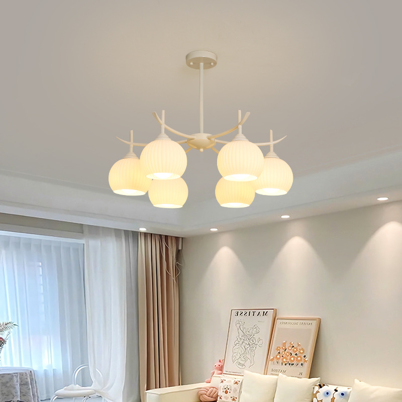 Lámpara de la sala de estar personalidad creativa calabaza cálida romántica lámpara de comedor estilo pastoral francés lámpara de habitación de niña lámpara de dormitorio