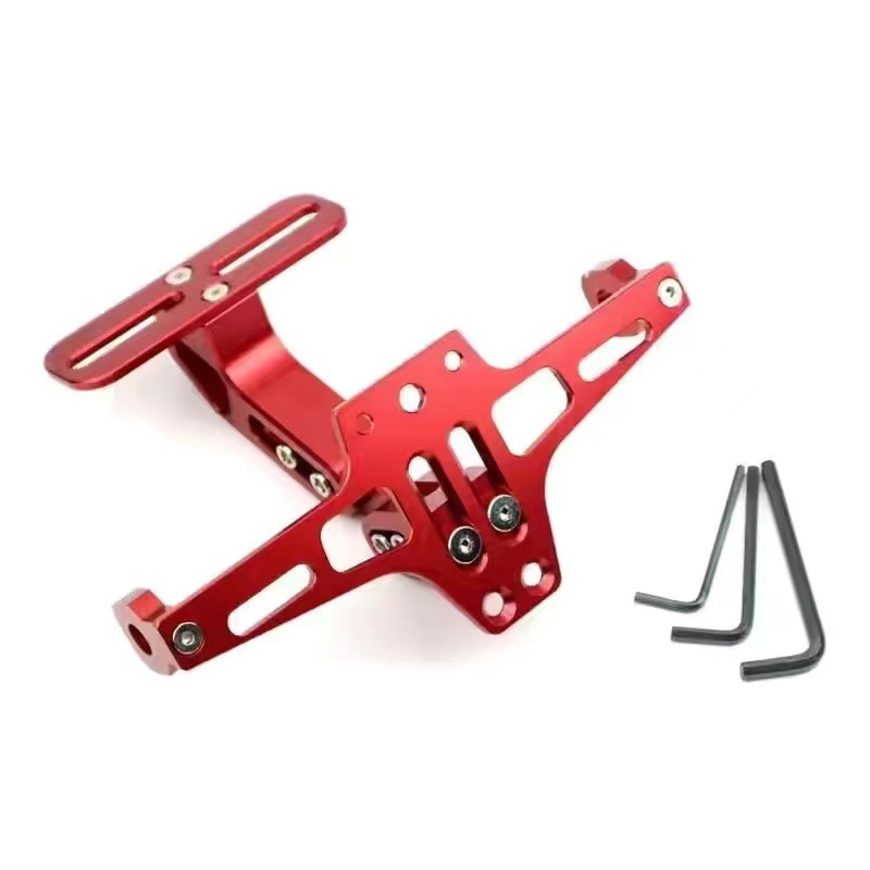 License plate holder/license plate holder: Motuoche frame with LED - red-airplane-license-plate-frame-without-light-tool-included