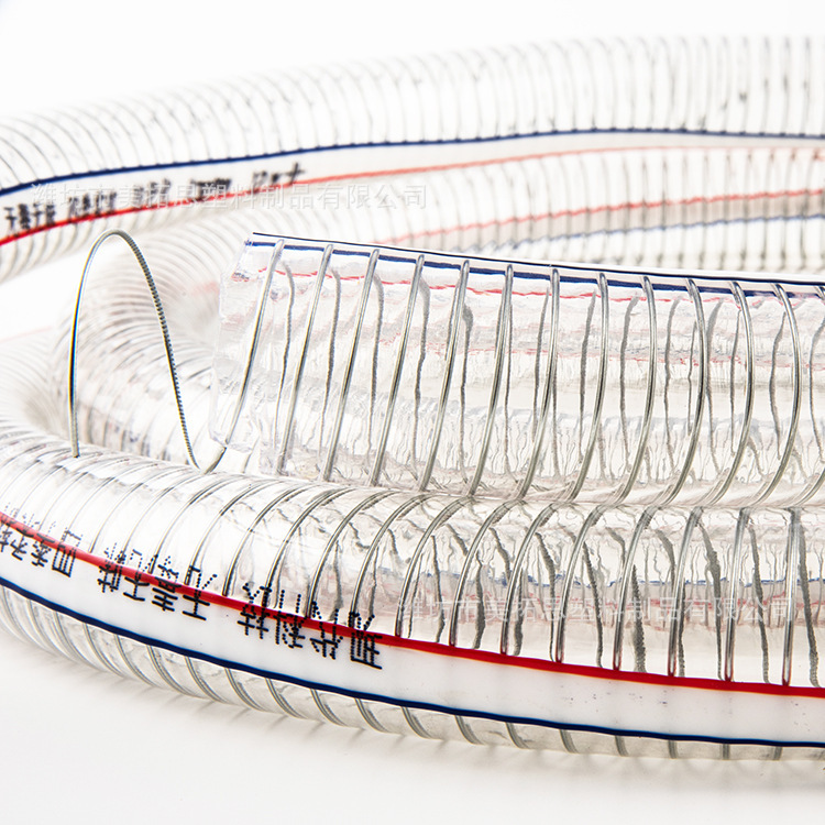 厂家 pvc钢丝管耐高温透明 大口径水泵油泵抽油加厚 钢丝 软管