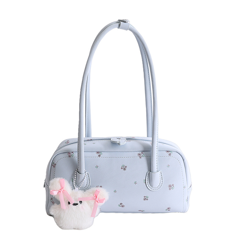 Nicho Zhong diseño flor triturada bolsas de brazo para mujeres 2026 nuevo estilo diario bolsas de hombro estilo coreano estilo extranjero estilo de moda de viaje image 12