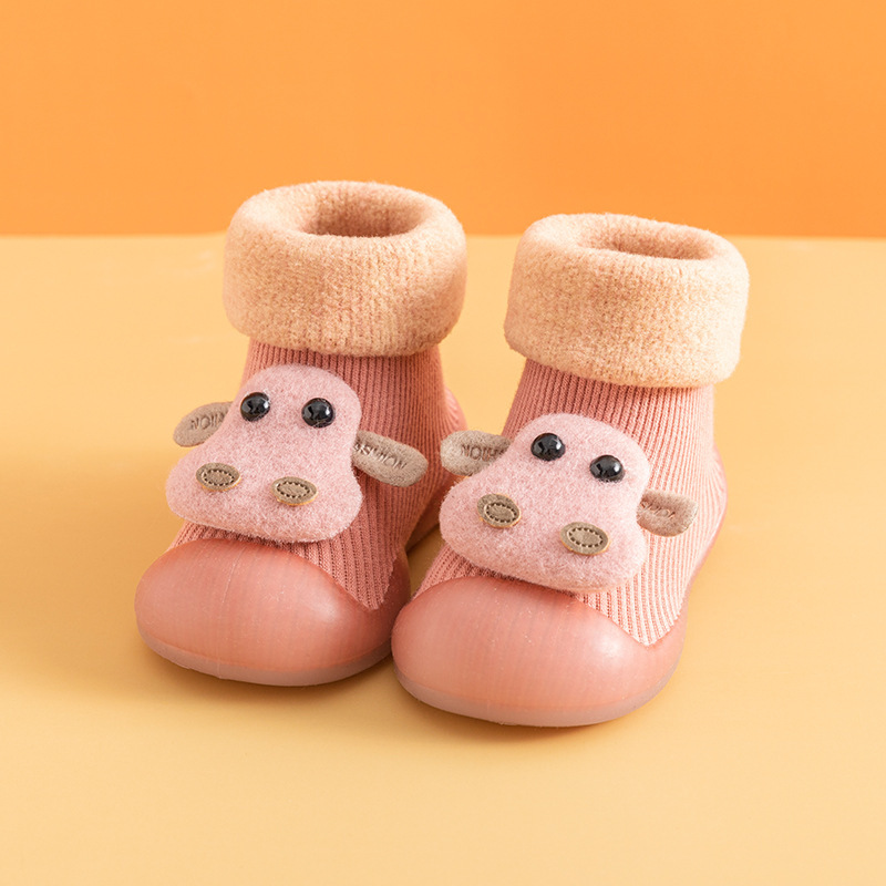 Invierno para bebés zapatos para niños pequeños zapatos de piso para niños zapatos de invierno zapatos de calcetines antideslizantes diseño alto
