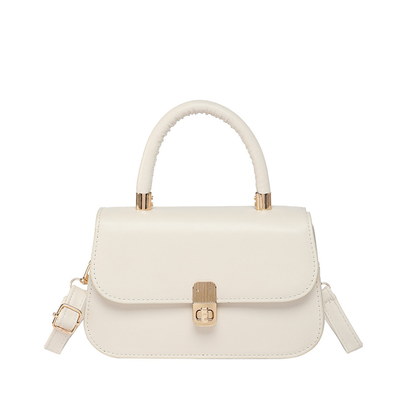 Bolso de sillín de diseño de nicho coreano 2025 nuevo bolso de color sólido de gran capacidad bolso de mensajero de hombro retro