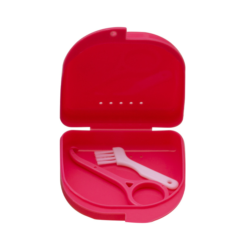 Materiales dentales pp Caja de plástico Flip Cover Box Bracket Extractor Brush Holder Placement Box Molar Bracket Box