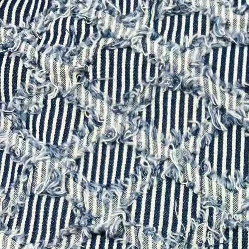 Tassel Diamond Jacquard Washed Denim Men's and Women's Jackets, Skirts, Pants Suits, Children's Clothing, Hats, Bags Fabrics