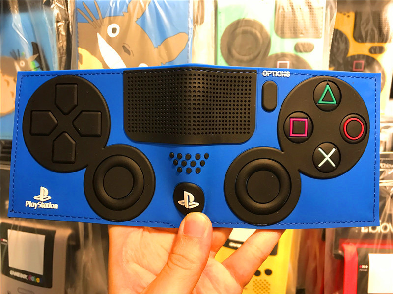 PS maneja de juegos cartera de dibujos animados máquina de juegos corta doble pegamento cartera de cambio cartera de cuero de PVC cartera de tarjetas