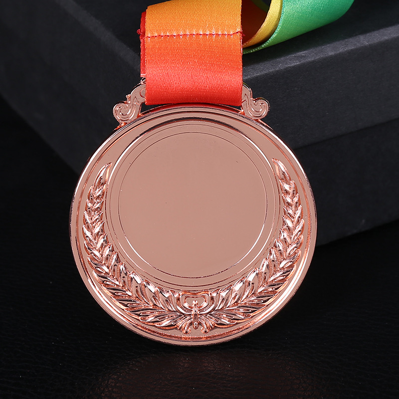 En stock en blanco trigo Spike medalla impresa LOGO maratón medalla Juegos campeón subcampeón medalla conmemorativa venta al por mayor
