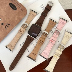 KT子猫の頭は毛皮のバンドを修理してリンゴの腕時計のiwatch10世代の987654Ultra/SEを適用します。