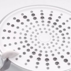 三檔出水ABS塑料花灑 電鍍噴雨淋霧化增壓起泡手持噴頭工廠批發