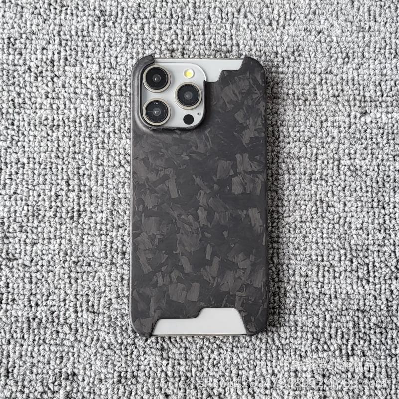 Suitable for Apple Iphone15Pro Max 15Pro Forged Pattern Carbon Fiber Mobile Phone Case Protective Cover