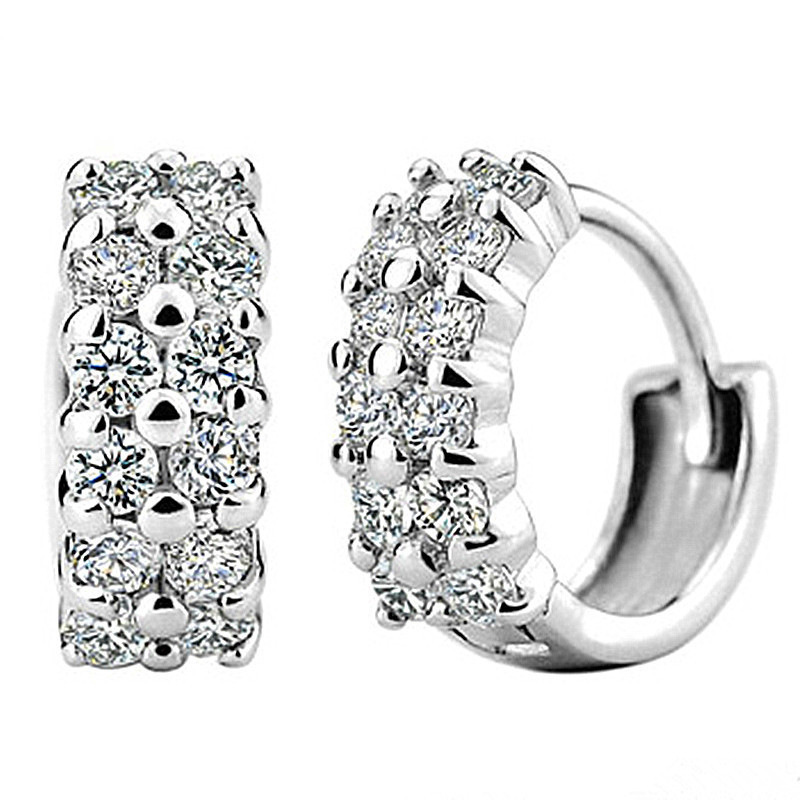 Gioielli unisex Moda moda orecchini zircone multicolore temperamento orecchini cristallo gioielli_voghion.com