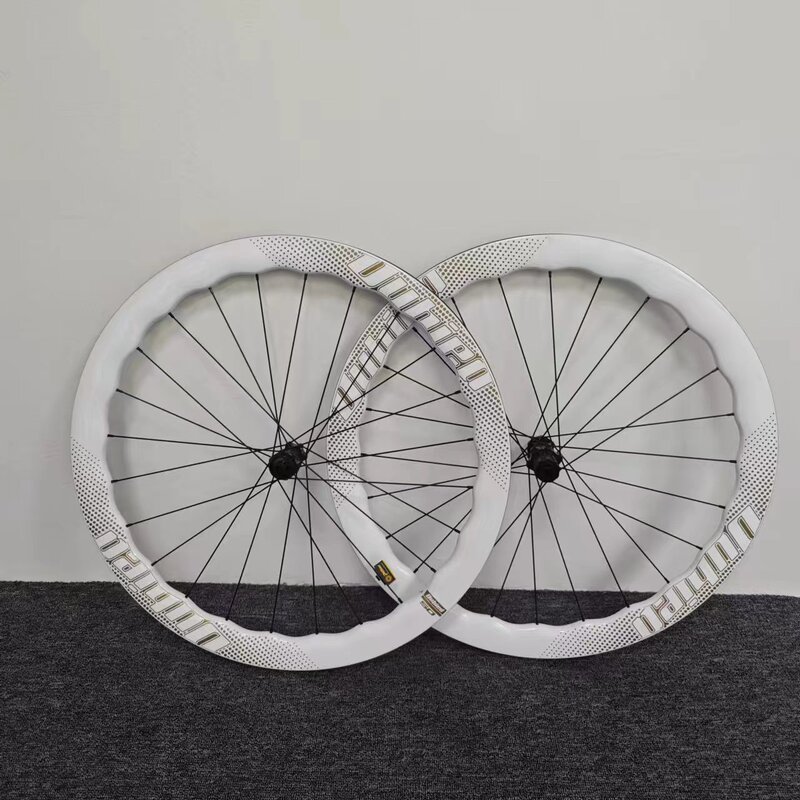 Carbon fiber road wheel set wave wheel set 700C disc brake 50MM carbon wheel road wheel set bicycle wheel