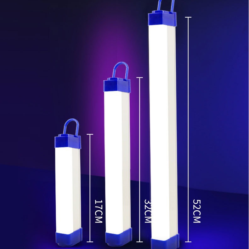 Lámpara LED de emergencia recargable, tubo, USB, magnética, camping
