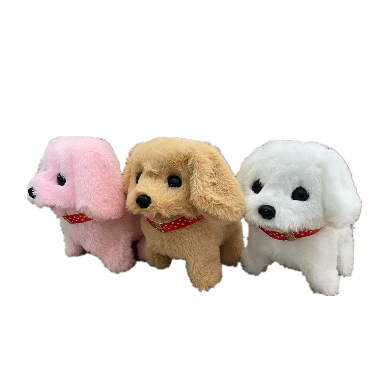 Children's Toy Dog ​​Can Walk and Bark Baby Artificial Electric Plush Puppy Cute Pet Boy and Girl Gift
