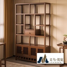 茶架子茶柜置物架多层博古架隔断茶杯架摆件展示柜茶室茶具架收纳