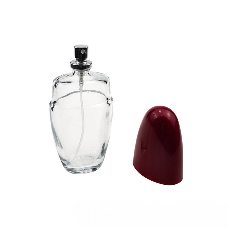 瓶身香水瓶简约喷雾瓶透明厂家便携式玻璃瓶经典精油瓶批发100ml