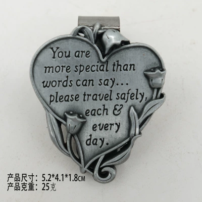 JZ02 Cross-Border Safe Driving Car Glasses Clip/Bill Clip - jz04-flower-heart
