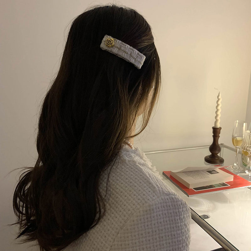 Puro desiderio Camellia ~ stile forcina frangia femminile clip posteriore testa copricapo accessori per capelli BB clip ragazza clip laterale clip superiore_voghion.com