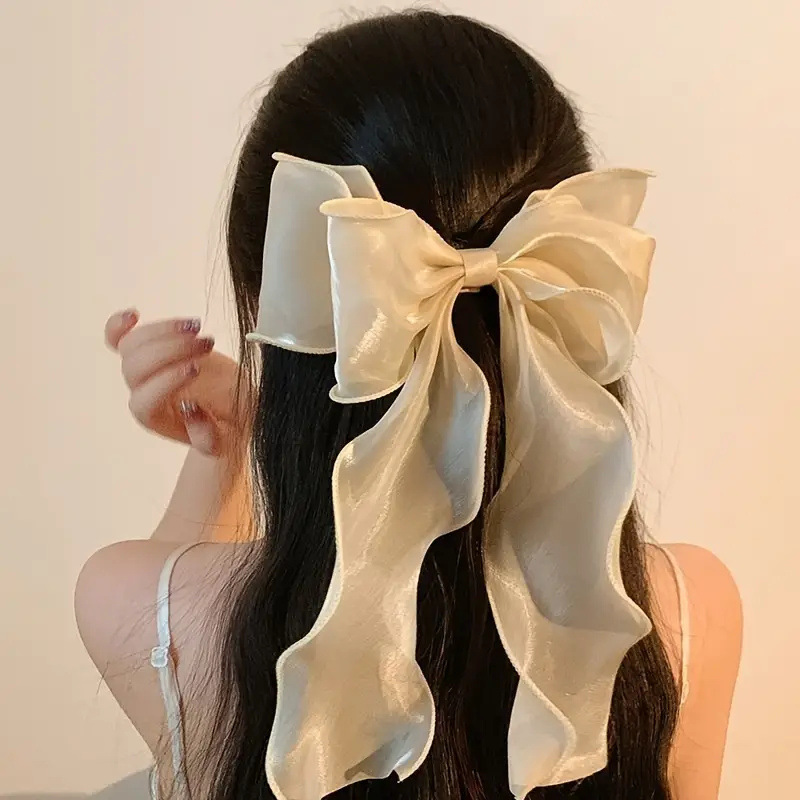 Sweet, Simple Style Style Sweet Simple Style Women's Solid Color Cloth Hair Clip