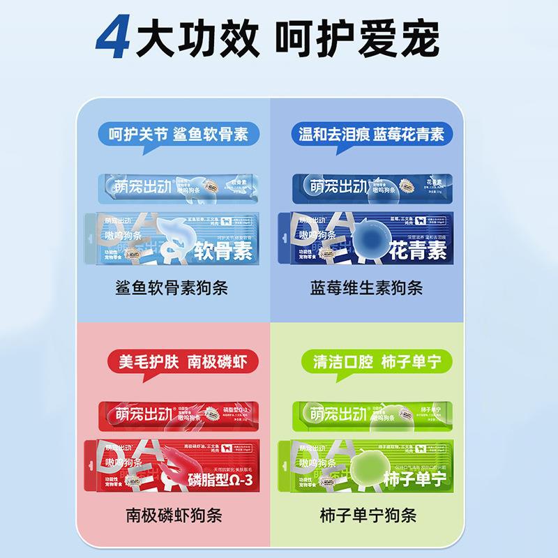 Las lindas mascotas envían barras de perro funcionales, recompensas de entrenamiento para perros pequeños y medianos, agregue condroitina de tiburón, bocadillos para perros