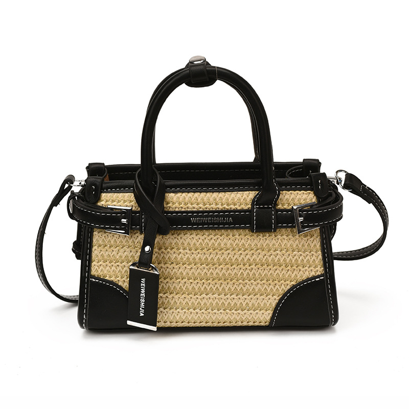 Shangnuevo bolso de tela de mano de color contraste 2026 nuevo estilo primavera y verano diario de viaje versátil bolso de hombro