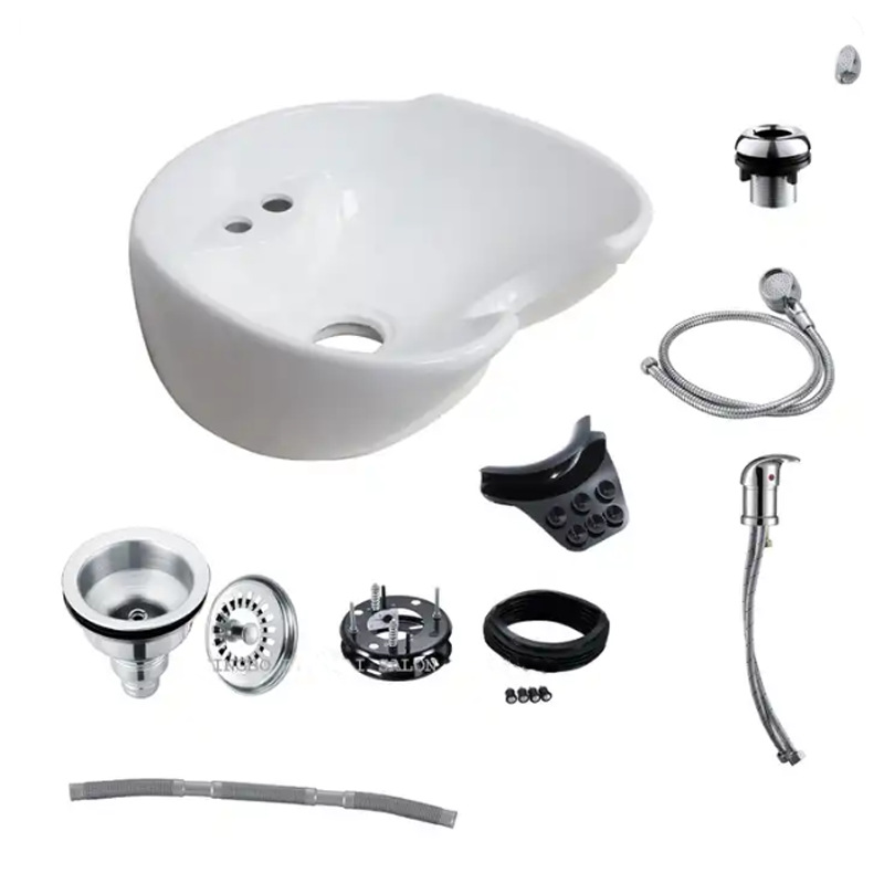 Cerámica champú cuenca salón de pelo plana-mentira champú cuenca peluquería champú suministros de salón de belleza