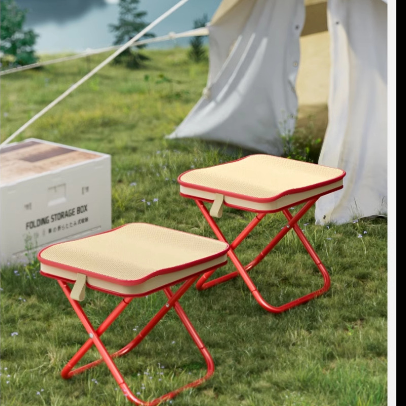 Folding Stool Pencil Case Small Stool Portable Outdoor Mini Fishing Chair High-Speed Rail Subway Train Hiking Camping Stool