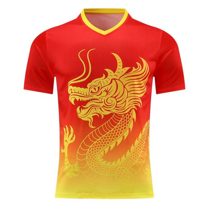 Dragón de secado rápido traje traje de barco de dragón manga corta protección solar dragón barco de dragón barco de dragón traje de equipo de seda de hielo se puede imprimir nombre del equipo