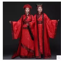 Мужские костюмы Свадебные костюмы Традиционные ханьфу Королева свадебные платья Китайская свадебная одежда