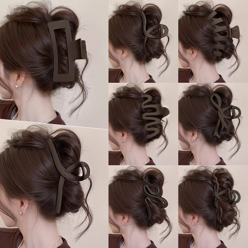 2025 nuevo clip de agarre de amor para mujer, gran volumen de cabello, horquilla, horquilla de tiburón de alta calidad, horquilla de tiburón, accesorios de principios de primavera