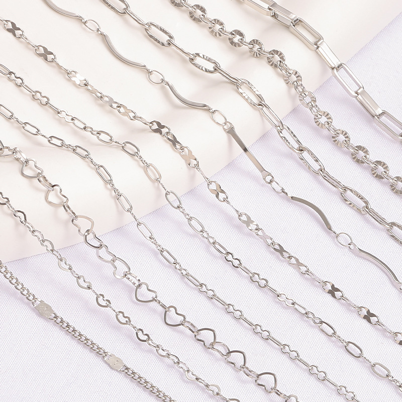 Solid Color Pattern Plating Design 1 Piece 304 Stainless Steel  Diameter 3mm Jewelry Accessories