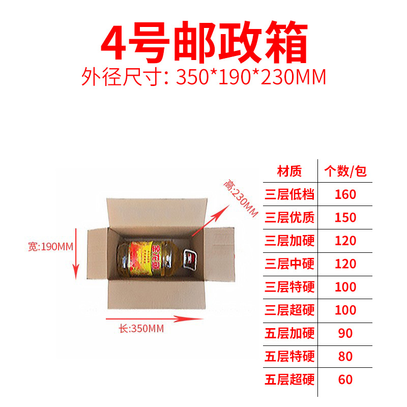 Cajas de cartón para envíos exprés, cajas de embalaje extra resistentes de cinco capas, cajas de cartón grueso para mudanzas, almacenamiento y logística, en stock.