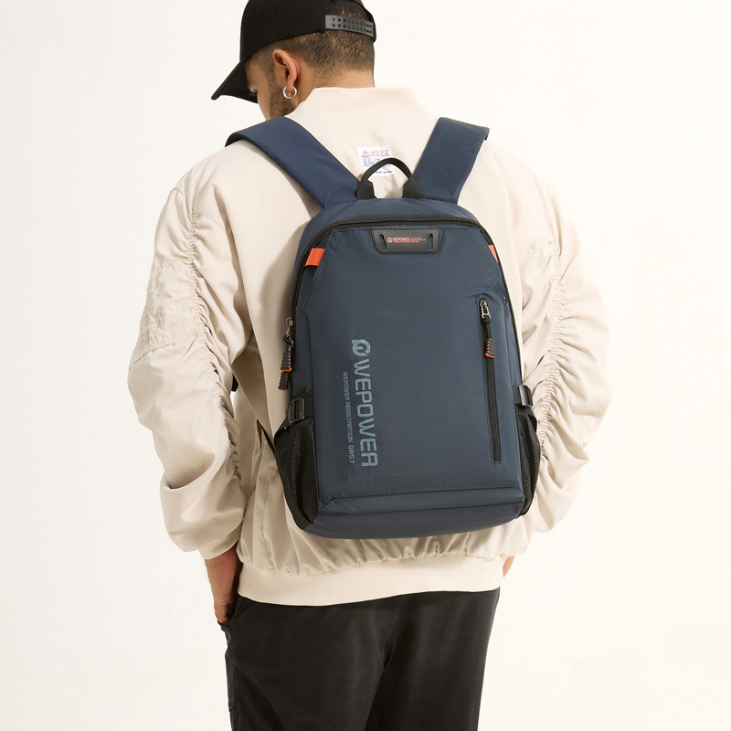 WEPOWER nueva mochila para hombres, mochila de estudiantes de secundaria, mochila de ocio para computadoras deportivas al aire libre