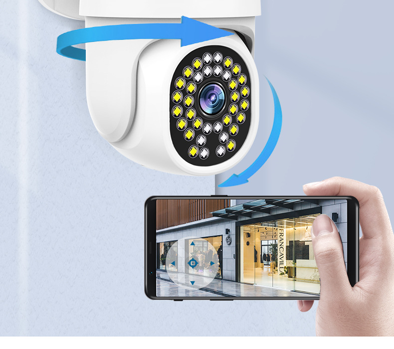 Dome camera wireless mobile phone remote monitor home outdoor high-definition night vision 360-degree unobstructed photography Item Picture