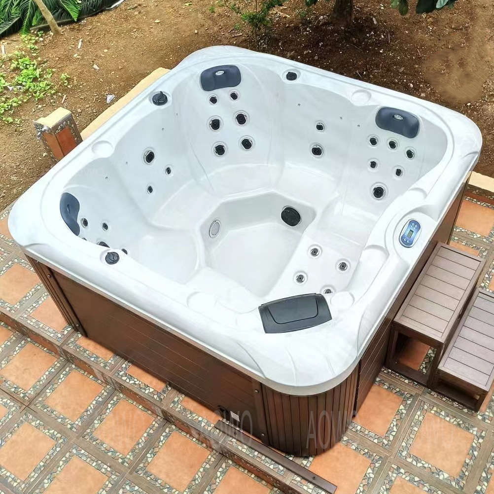 Acrílico al aire libre para 5 personas bañera de masaje spa bañera de spa casa termostática piscina jacuzzi piscina