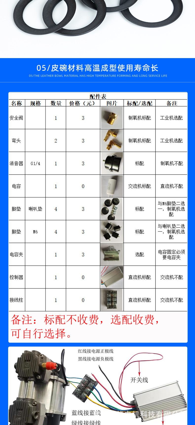 Jinsui Technology 12V24V48V380W Vehicle-Mounted Dc Compressor Silent Micro Air Pump Small Air Compressor