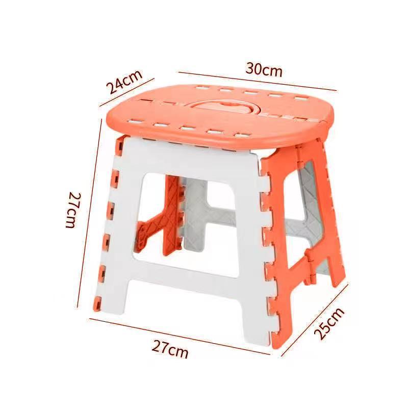 Taburete de plástico plegable portátil hogar viaje al aire libre portátil de ahorro de espacio engrosada durable niños adultos silla