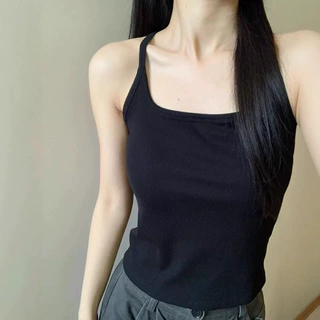 辣妹性感蕾丝花边镂空新款吊带背心女夏季带胸垫美背打底无袖上衣