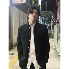 dk日系制服立领诘襟学兰服中山装西装男西裤春秋季中式西服外套